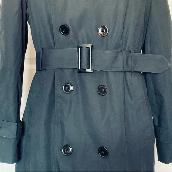 Defense Logistics Agency All Weather Lined Black Army Trench Coat 38R - Picture 7 of 12